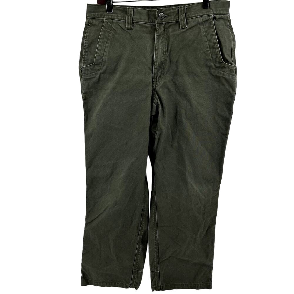 Mountain Khakis Teton Twill Pants Classic Western Outdoor Casual Green Waist 35